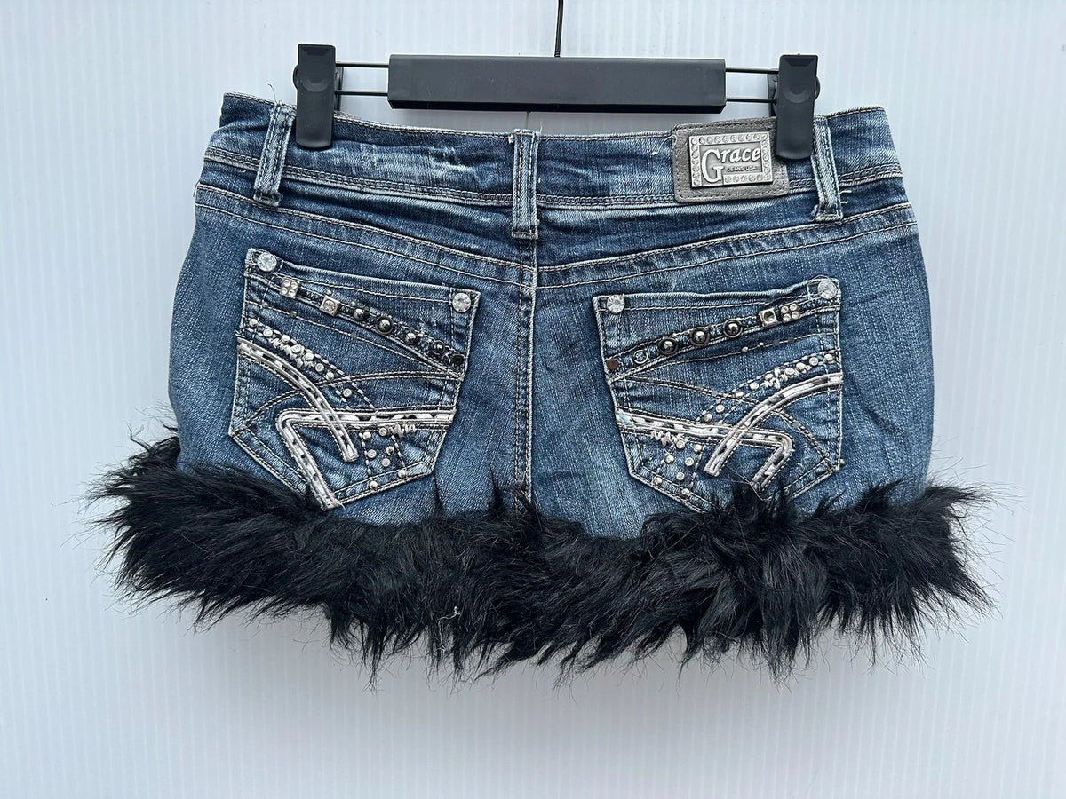 Y2K re-work denim skirts 10 pieces