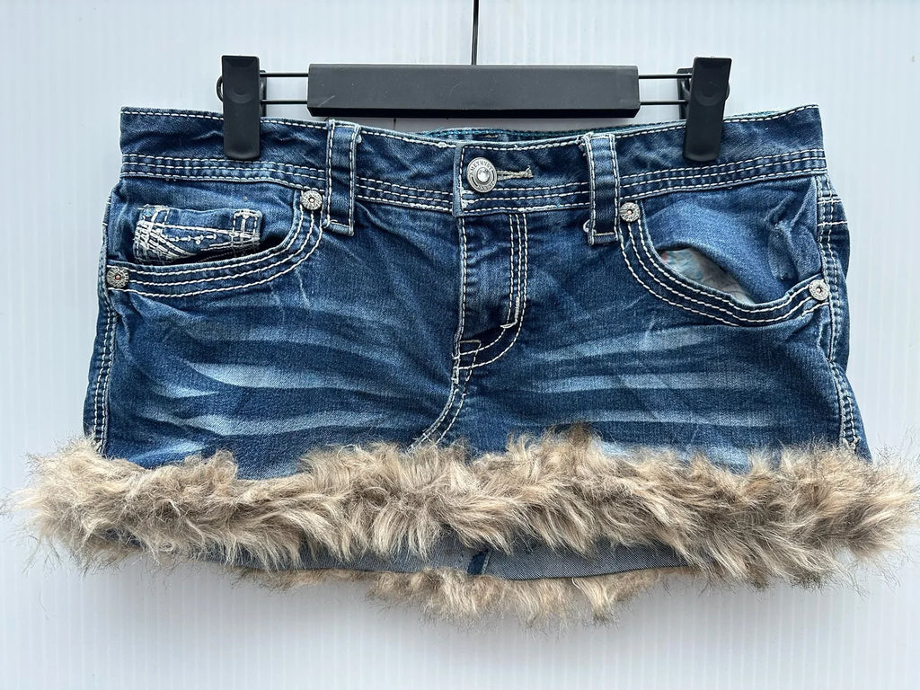 Y2K re-work denim skirts 10 pieces