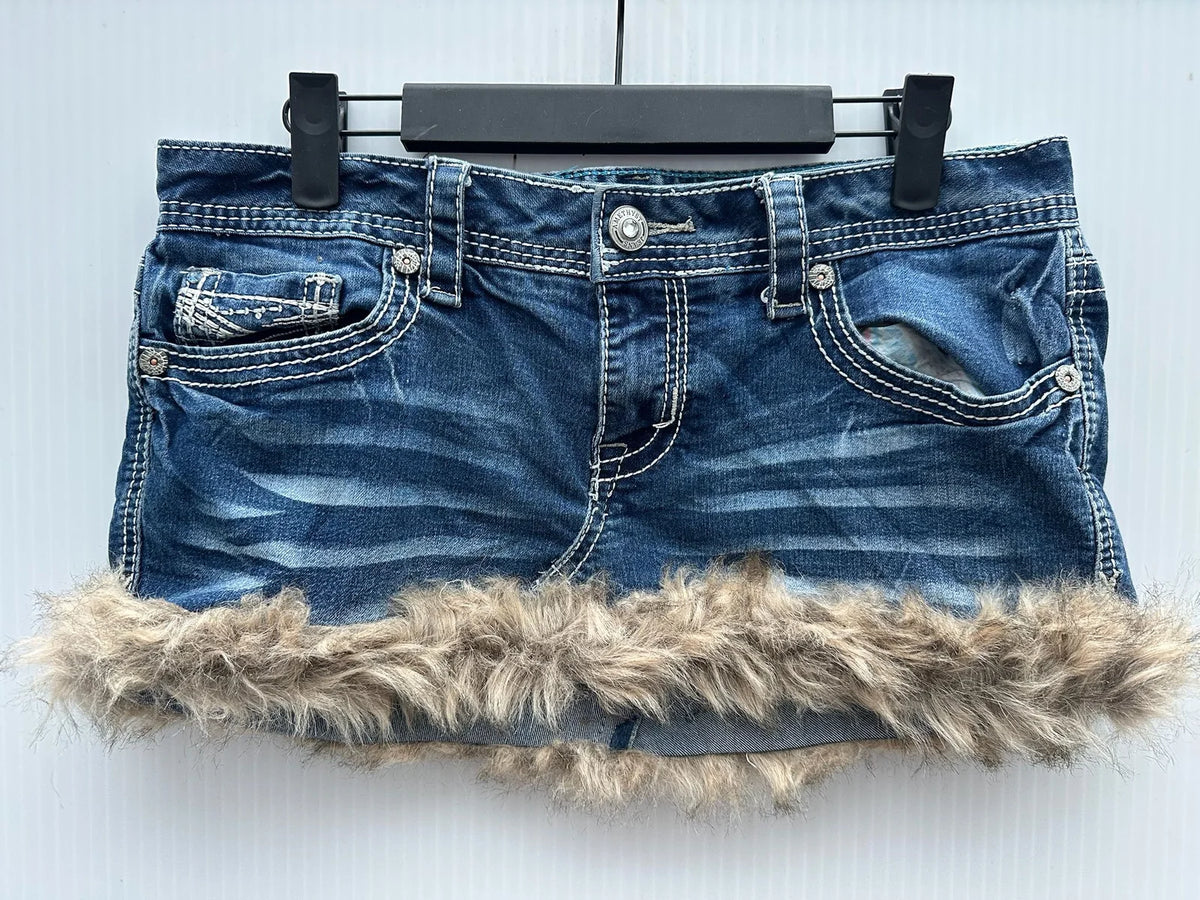 Y2K re-work denim skirts 10 pieces